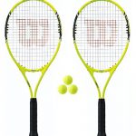 Wilson Energy XL 2 x Tennisracket + 3 Tennisbälle