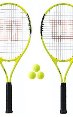 2 x Wilson Energy XL Tennisrackt + 3 Tennisbälle